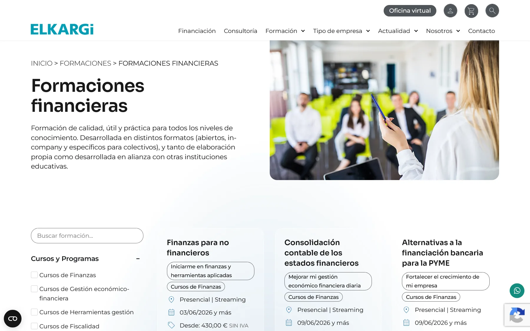 Elkargi - desarrollo avanzado para formación