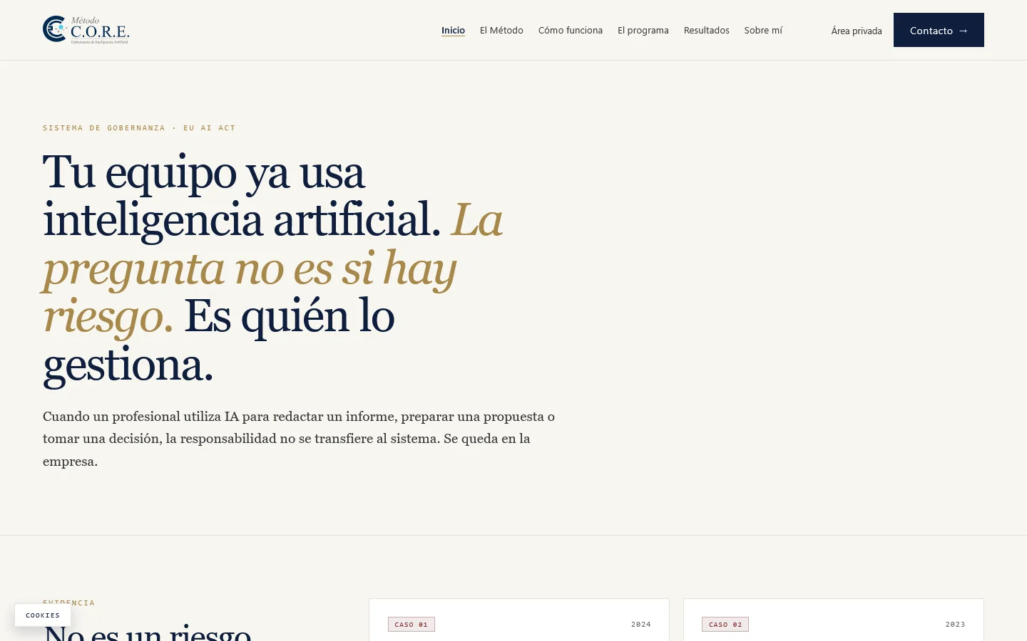 Metodocore — Plataforma de gobernanza de IA para empresas