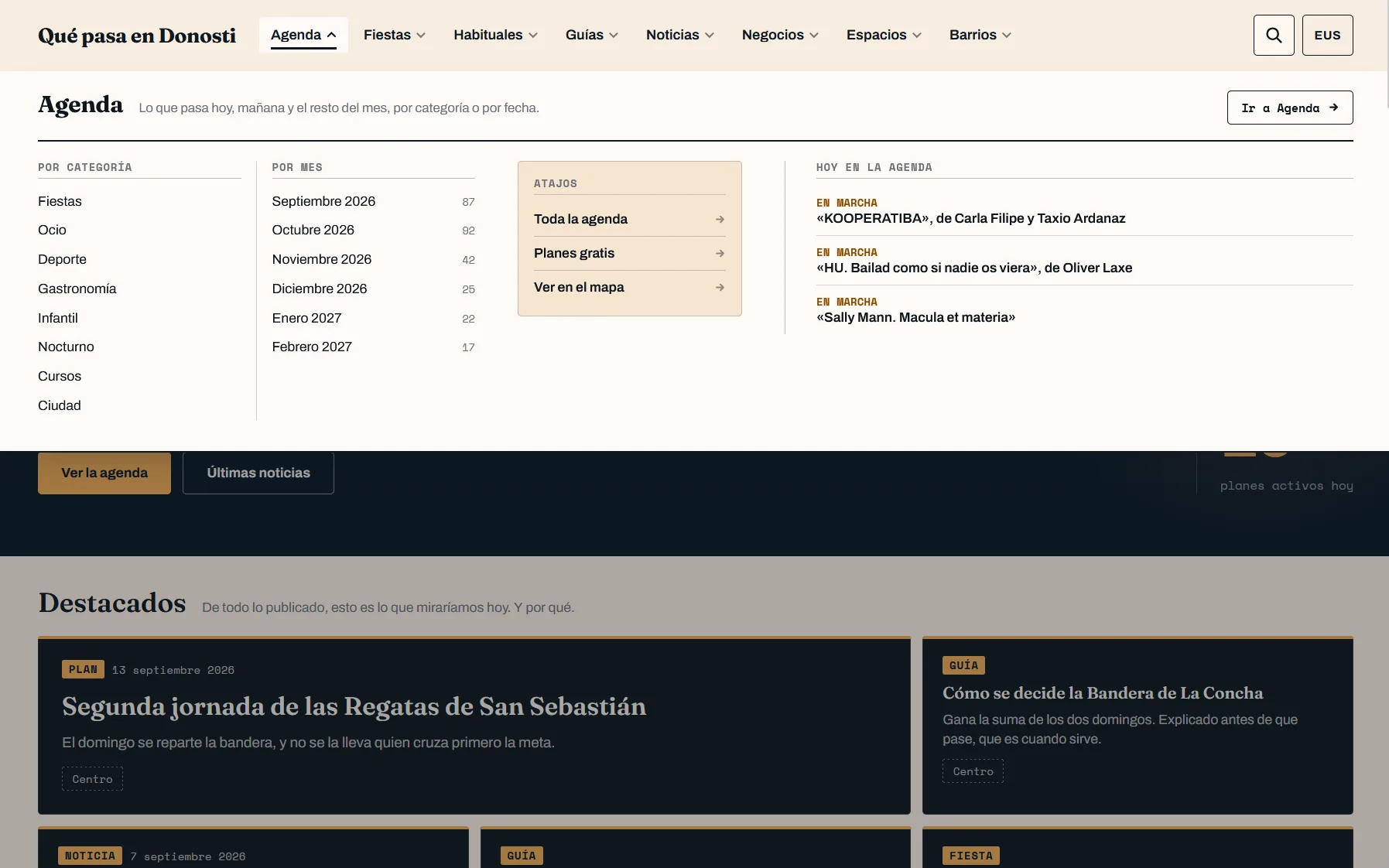 Qué pasa en Donosti — Portal bilingüe de planes, fiestas y negocios de Donostia - imagen 1