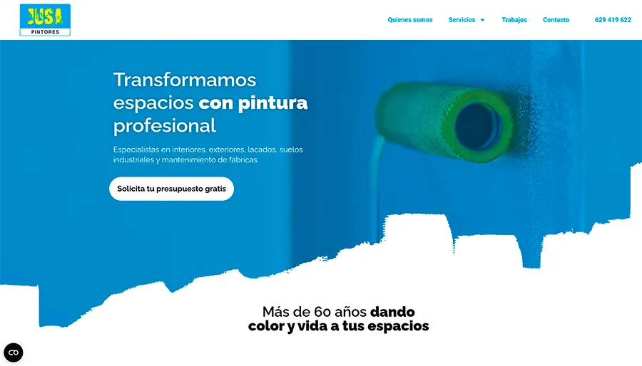Nuevo proyecto: JUSA Pintores