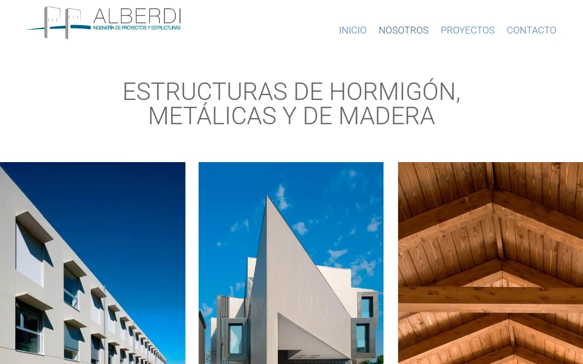 Las especialidades del estudio: estructuras de hormigón, metálicas y de madera