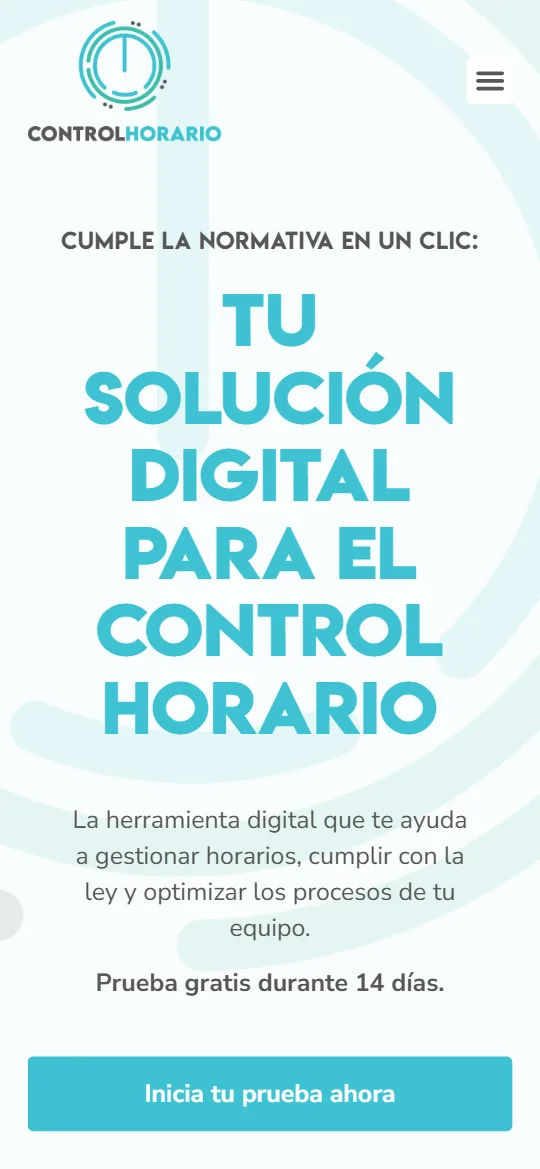 La portada en el móvil, con el acceso a la prueba gratuita