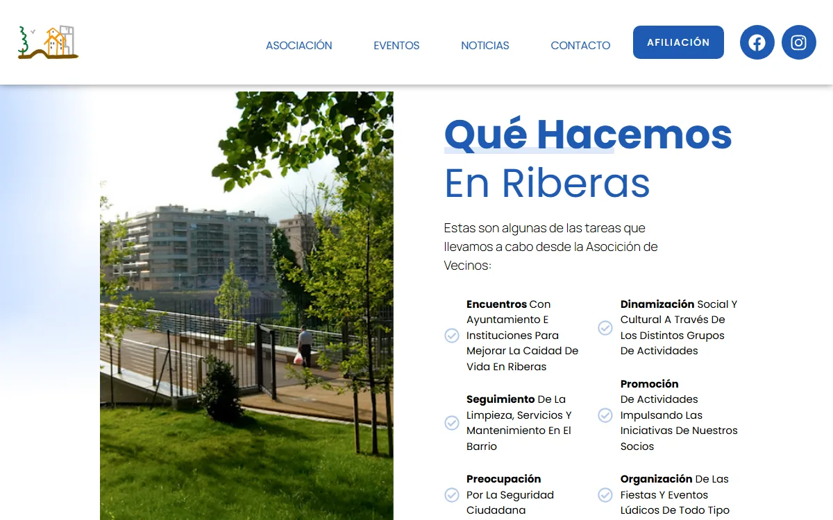 Qué hacemos en Riberas: las tareas de la asociación en el barrio